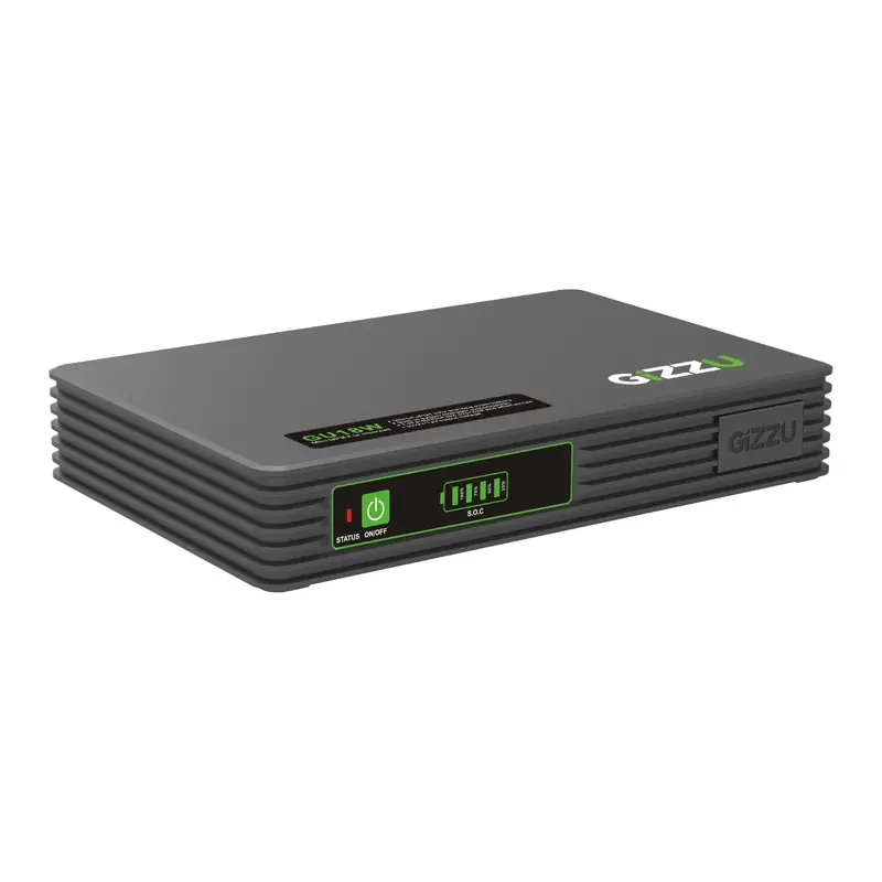 Gizzu Surf Simple: 18W Lifepo4 Mini Dc Ups With 55Wh Capacity (Black) 1