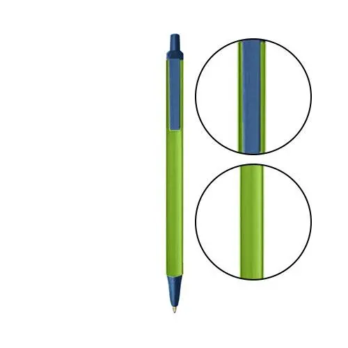 Green Metallic Finish Bic Clic Stic Retractable Pen 1