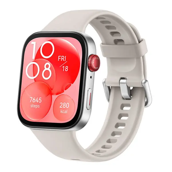 Huawei Watch Fit 3 Fitness Tracker – Pure White Smartwatch 1