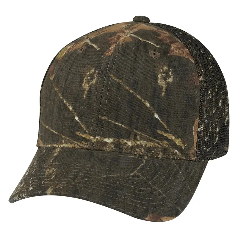 Hunter'S Retreat Camo Cap With Ventilated Mesh Back – Realtree/Mossy Oak 2
