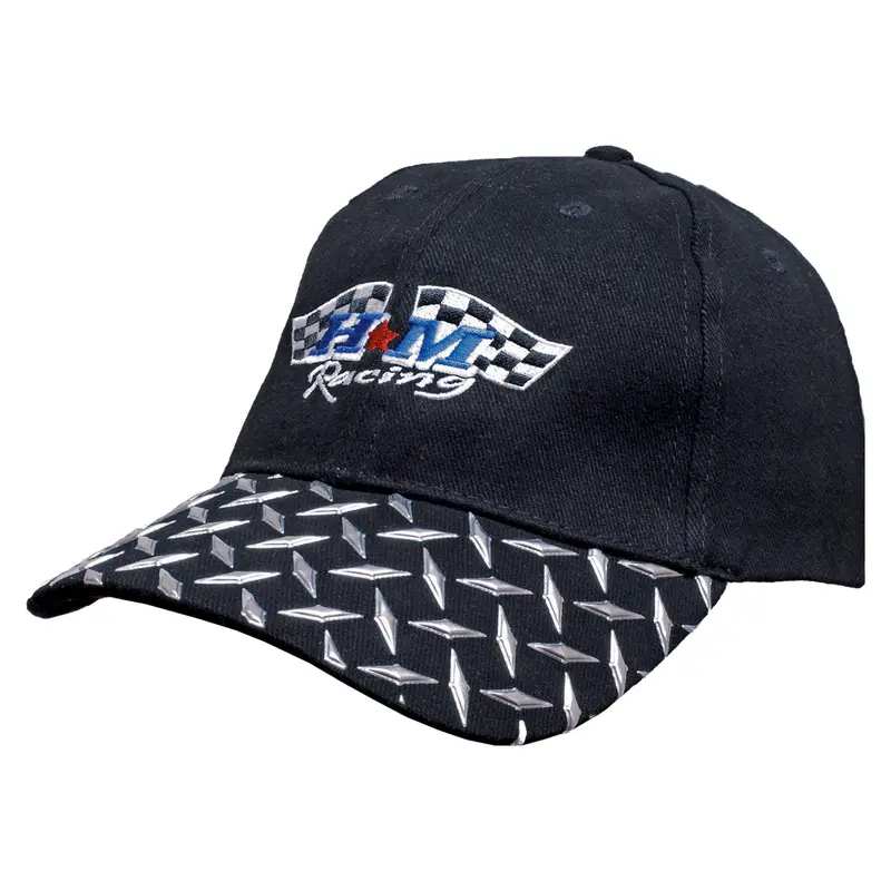 Industrial-Chic Cap – Checker Plate Visor & 6-Panel Construction 1