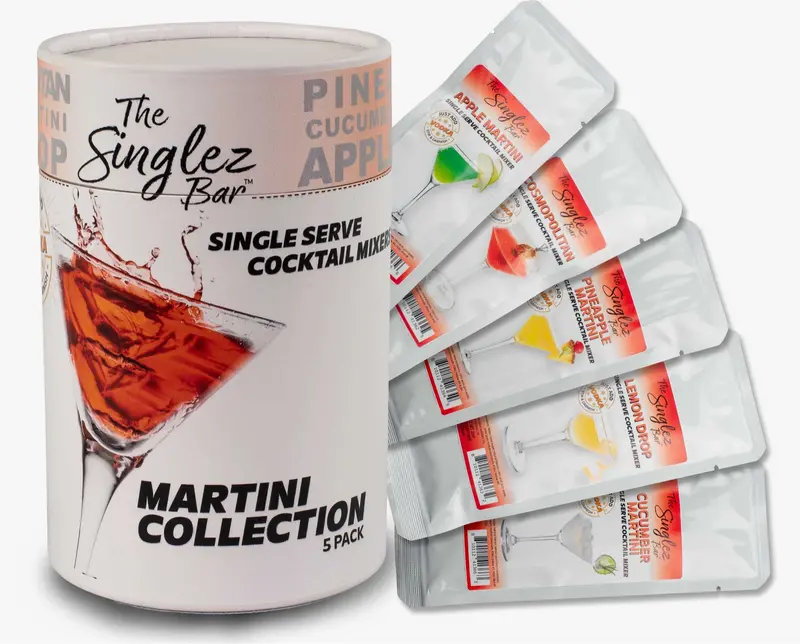 Martini Cocktail Mixer Kit – 5 Premium Single-Serve Portions 1