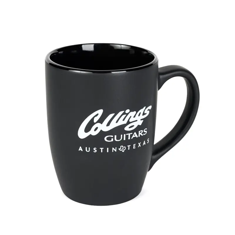 Matte Black Collings Ceramic Coffee Mug 1