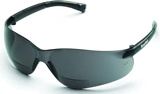 Mcr Bearkat Bk1 Series Gray-Lens Bifocal Safety Glasses (1.50 Diopter, Crbkh15G) 1