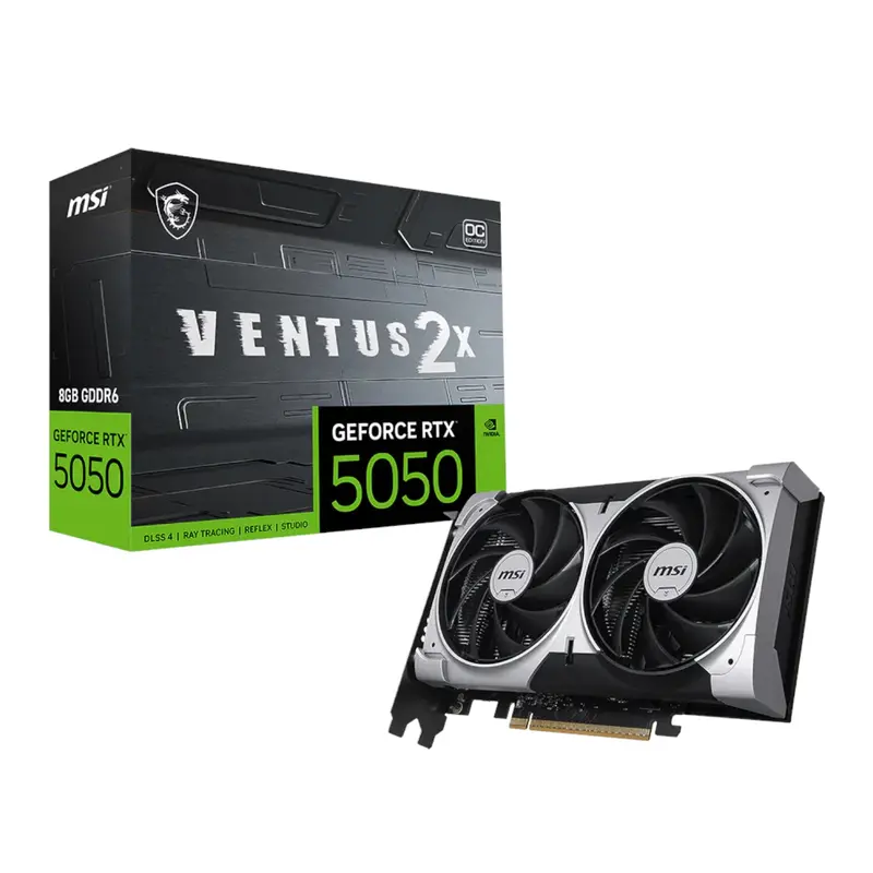 Msi Geforce Rtx 5050 8Gb Ventus 2X Oc Graphics Card 1