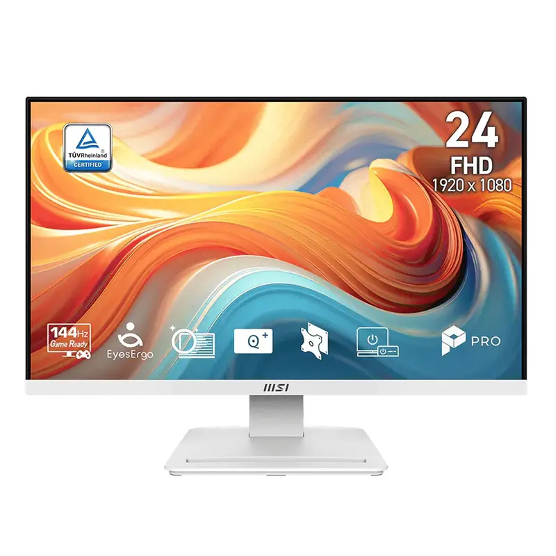 Msi Pro Mp2412W E14V 23.8" Casual Gaming Monitor – Full Hd, 100Hz, White Bezels 1