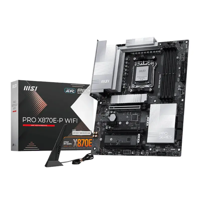 Msi Pro X870E-P Wifi Motherboard – Am5 Socket, Atx Form Factor With Wi-Fi 6E 1