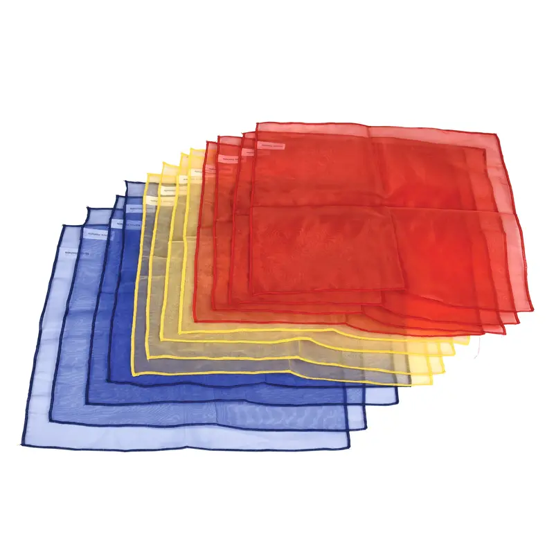 Music & Movement Scarves – 12-Piece Colorful Nylon Scarf Set For Rhythm Activities 1