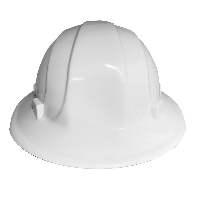Omega Ii White Full-Brim Hard Hat With 6-Point Ratchet Suspension 1