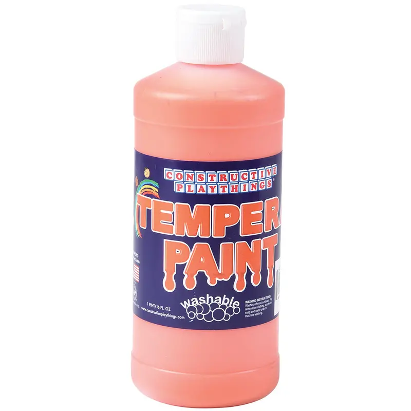 Orange Washable Tempera Paint (Pint) – Bright, Easy-Clean Creative Resource 1