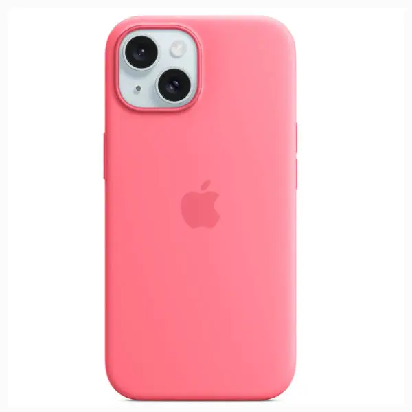 Pastel Pink Iphone 15 Magsafe Silicone Protective Case 1