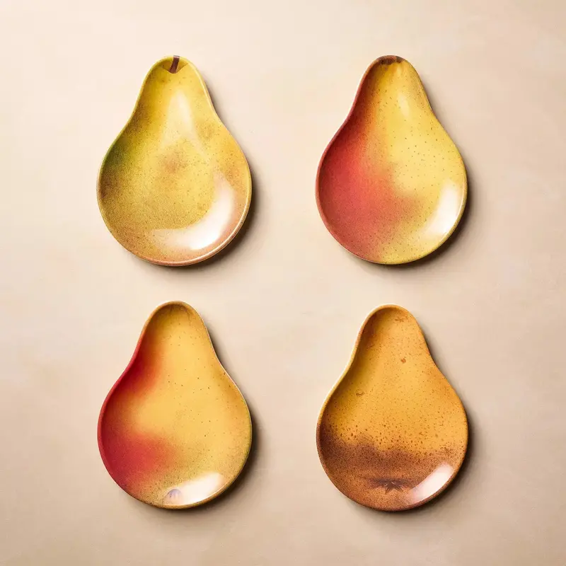 Pear-Themed Dessert Serving Plates 1