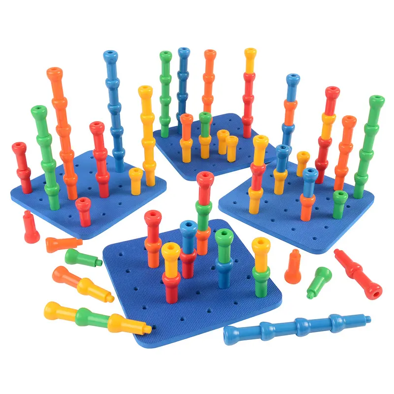 Pegboard & Pegs Classroom Kit – 104-Piece Fine Motor And Pattern-Making Set 1
