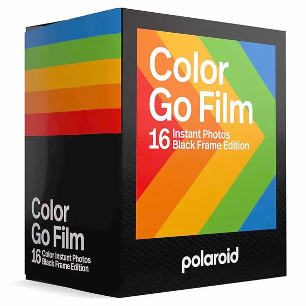 Polaroid Go Color Film – Double Pack With Black Frames (16 Shots) 1