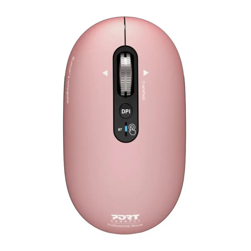 Port Connect Pure Mac Wireless Rechargeable Bluetooth Mouse — Copper Rose Edition 1