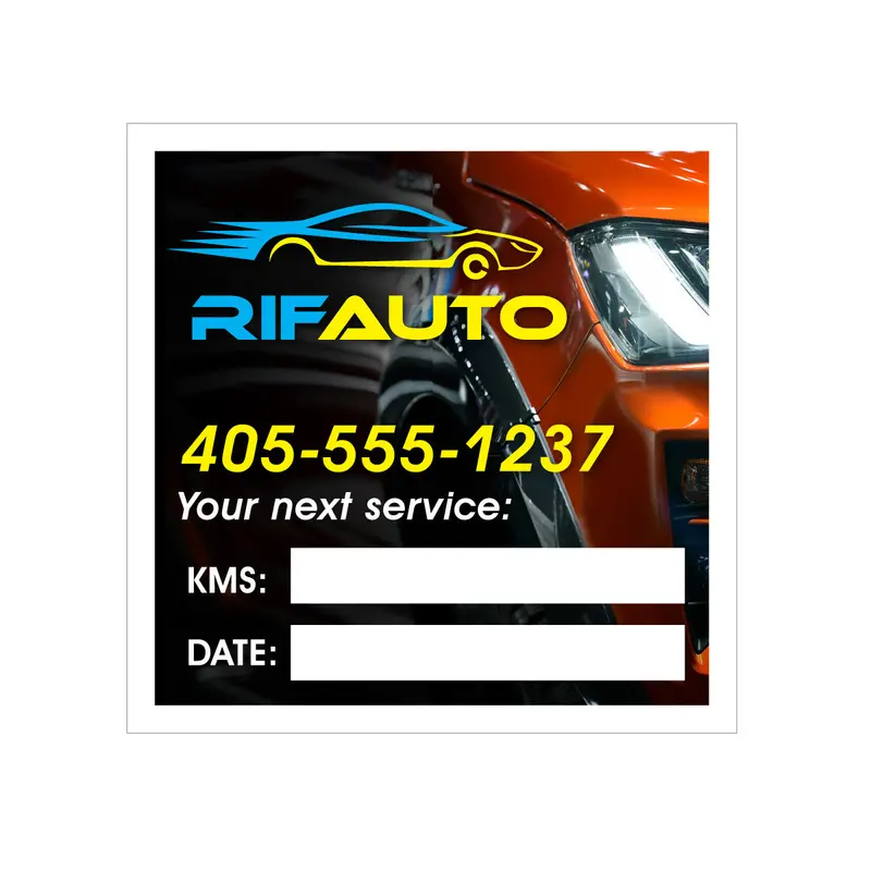 Premium Transparent Full-Color Service Identification Decal 1