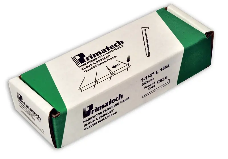 Primatech 18-Gauge L-Cleats – 1-1/2" Length, 1200-Piece Case 1