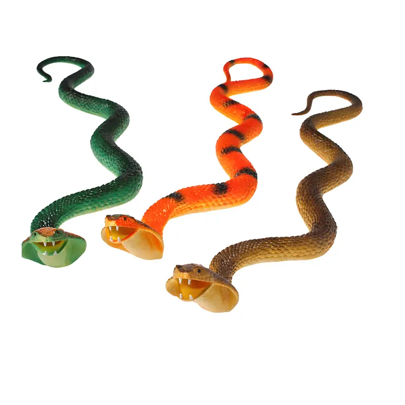 Realistic Bendable Cobra Toy – Poseable Reptile Figure For Play & Display 1