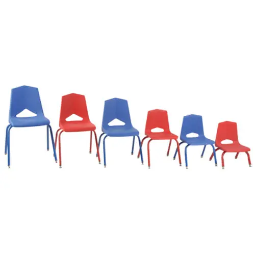 Red Stackable 16" Profile Chair For Kids Or Small-Space Seating 1