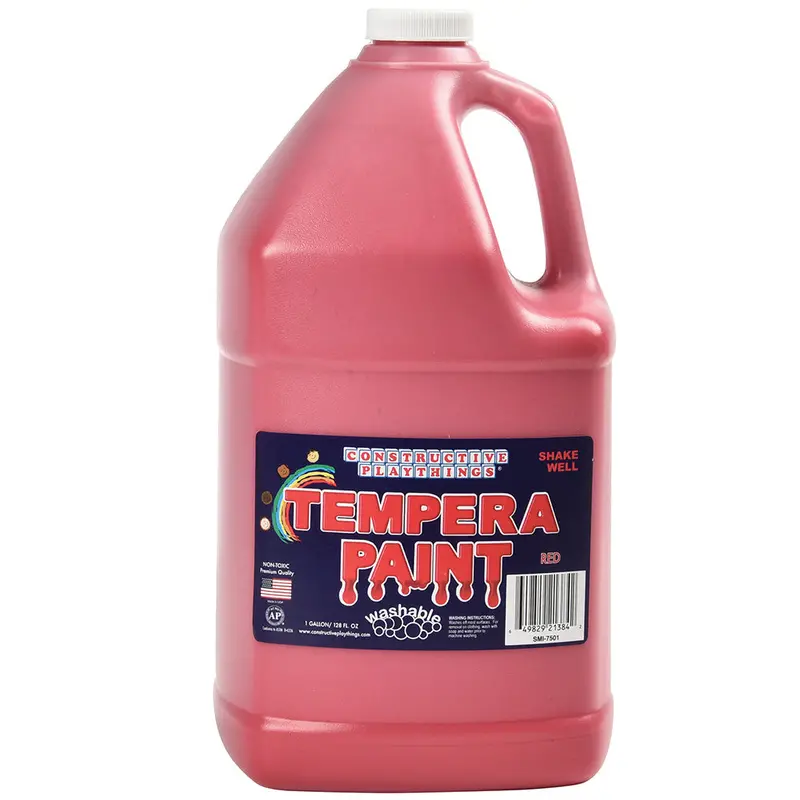 Red Washable Tempera Paint (Gallon) – High-Yield, Low-Mess Art Solution 1
