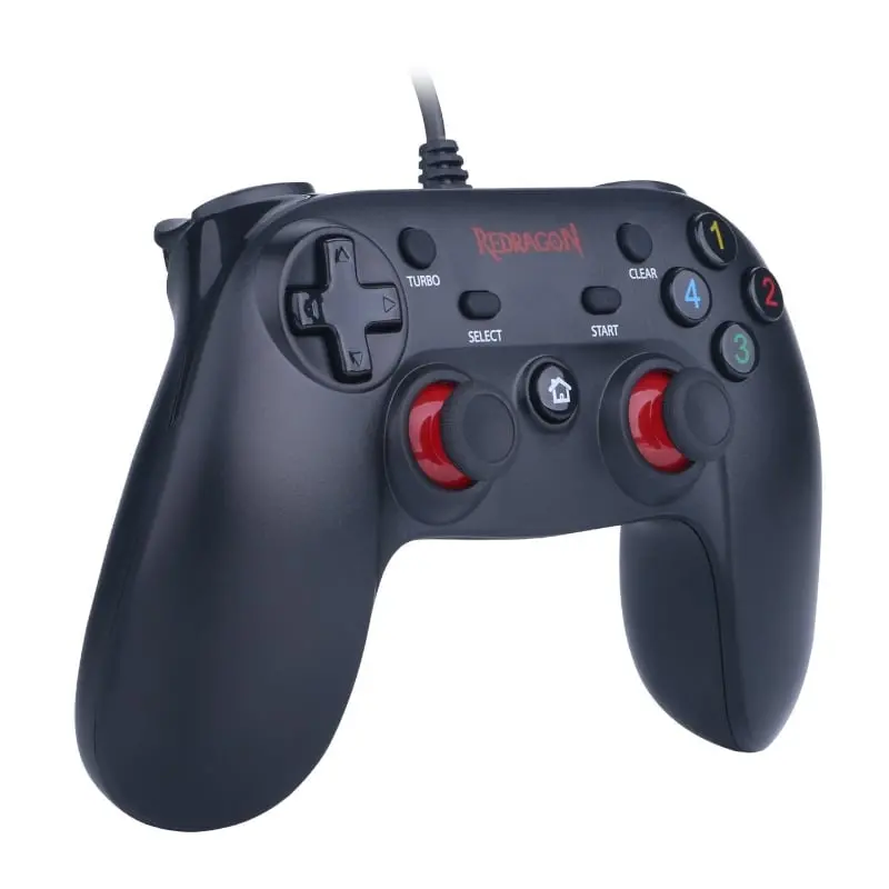 Redragon Saturn Wired Pc Controller – X/D-Input (Digital & Analog), Black 1