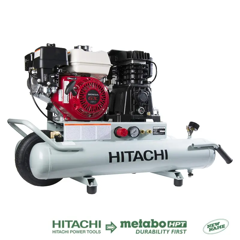 Refurbished Hitachi Metabo Hpt Ec2610E 8-Gallon Wheeled Gas Air Compressor 1