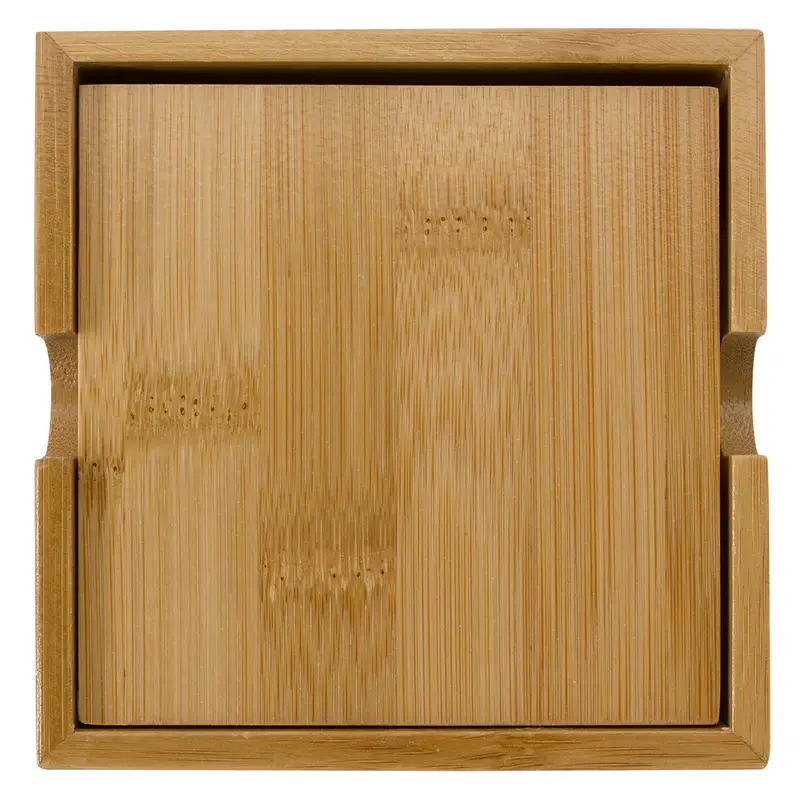 Set Of 4 Eco Bamboo Drink Coasters 1