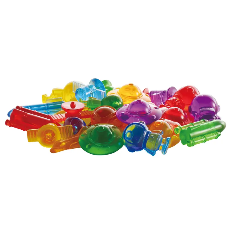 Space-Themed Translucent Counters | 36-Piece Stem Math Kit Featuring Astronauts, Rockets, And Ufos 1