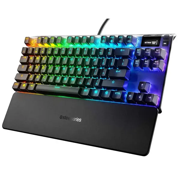 Steelseries Apex 7 Tkl Mechanical Gaming Keyboard With Rgb Lighting, Smart Display, And Red Switches 1