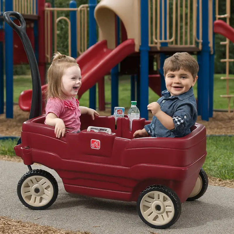 Step2 Rumble Wagon™ – Two-Seat Ride-On Wagon With Seatbelts And Under-Seat Storage 1