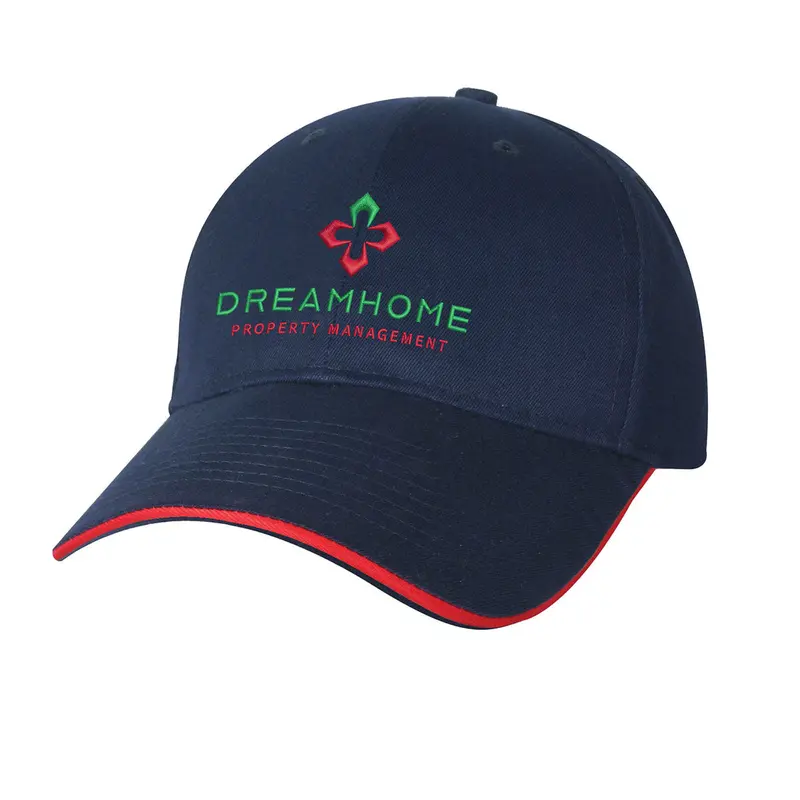 Structured Mid-Weight Brushed Cotton Cap With Sandwich Detail 1