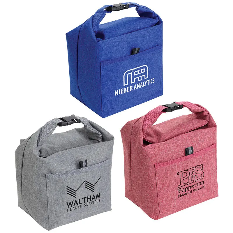 Stylish Heathered Thermal Lunch Tote – Lightweight Insulated Carry Bag 1