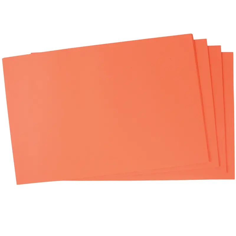 Sunworks Orange Construction Paper – 12" × 18", High-Visibility Craft Sheets, 50-Pack 1