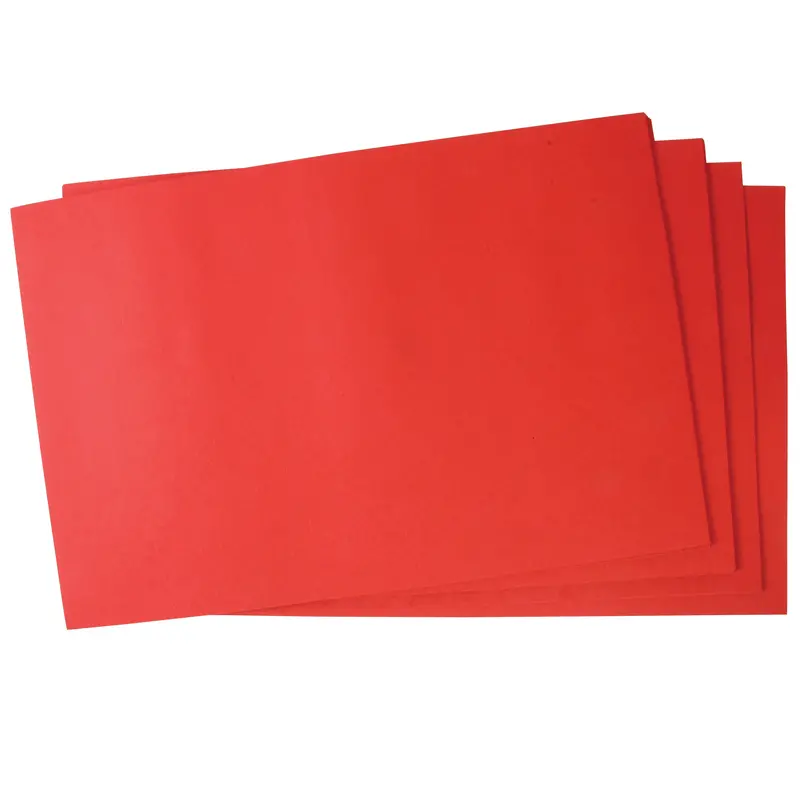 Sunworks Red Construction Paper – 12" × 18", Extra-Large Craft Sheets, 50-Pack 1