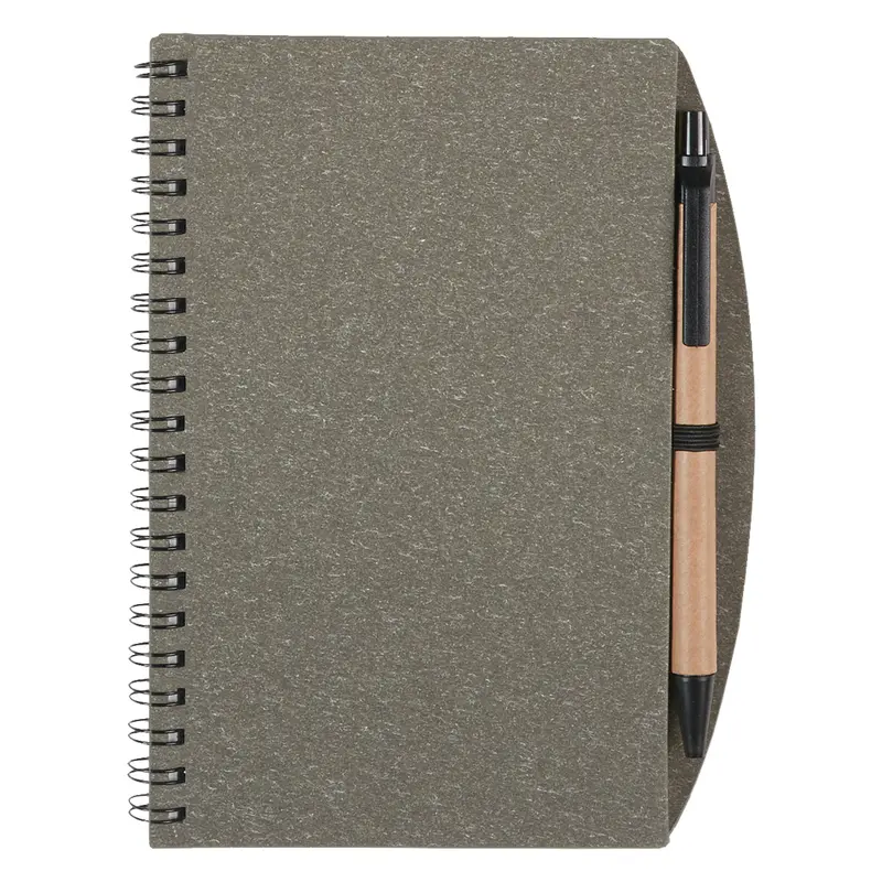 Sustainable 5" X 7" Spiral Notebook + Complementary Writing Instrument 2
