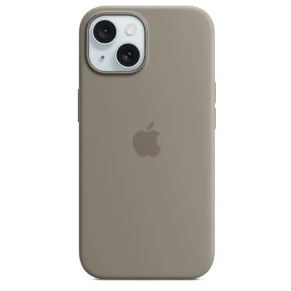 Tactile Iphone 15 Magsafe Silicone Case In Warm Clay Tone 1