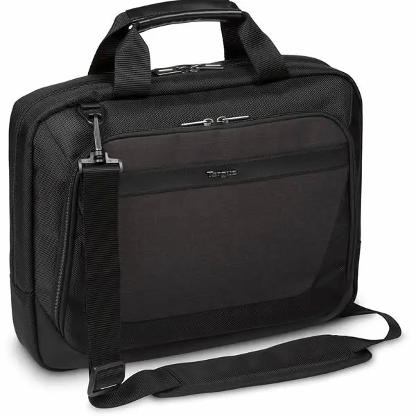 Targus Citysmart Slim Top-Load Laptop Case For 12–14" Devices – Black And Grey Modern Design 1
