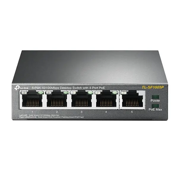 Tp-Link 5-Port Fast Ethernet Poe Switch (4-Port Ieee 802.3Af) 1