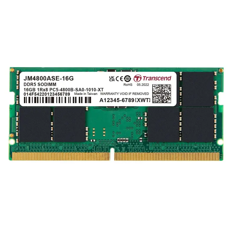 Transcend Jetram 16Gb Ddr5-1800Mhz Laptop Memory Module (Jm4800Ase-16G) 1