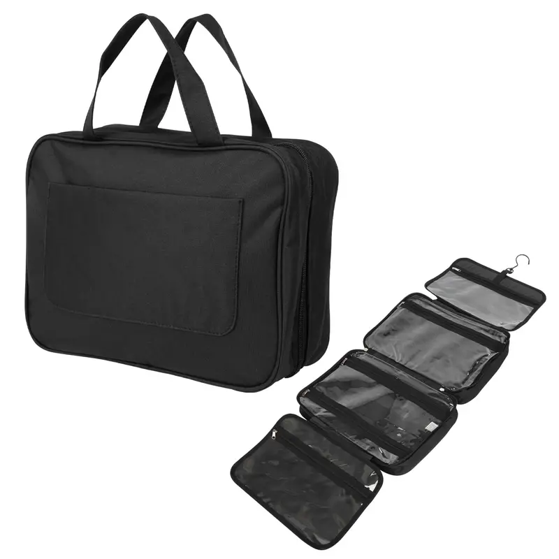 Travel-Friendly Hanging Toiletry Bag With Hooks 1
