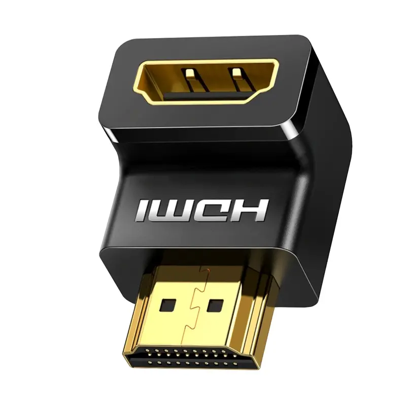 Ugreen Hd112 Hdmi 4K Down-Angled Coupler – Male To Female, Black 1
