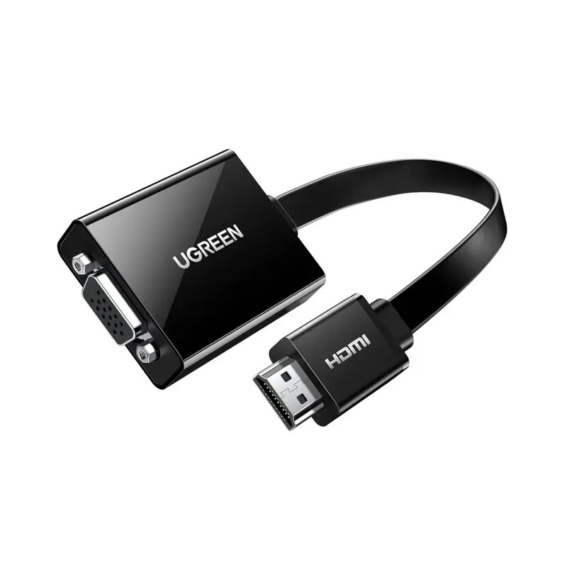Ugreen Hdmi To Vga Adapter With 3.5Mm Audio Out & Dc Power Input 1