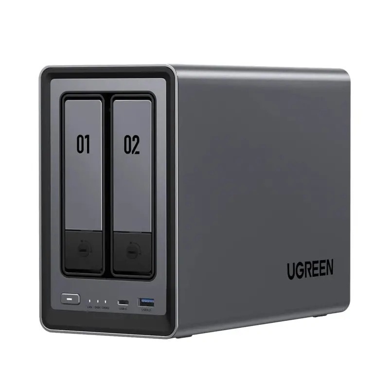 Ugreen Nasync Dxp2800 — 2-Bay Nas Enclosure With Dual 2.5Gbe Ports 1
