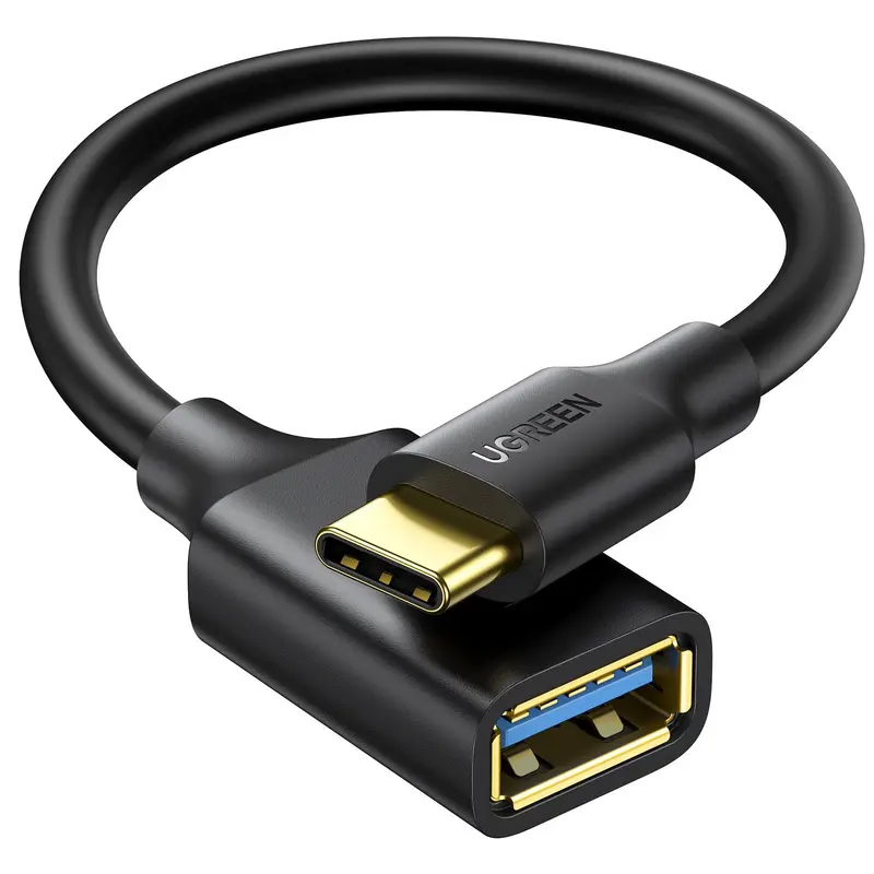 Ugreen Type-C To Usb-A Adapter (Male-To-Female, 15Cm) – Compact Black 1