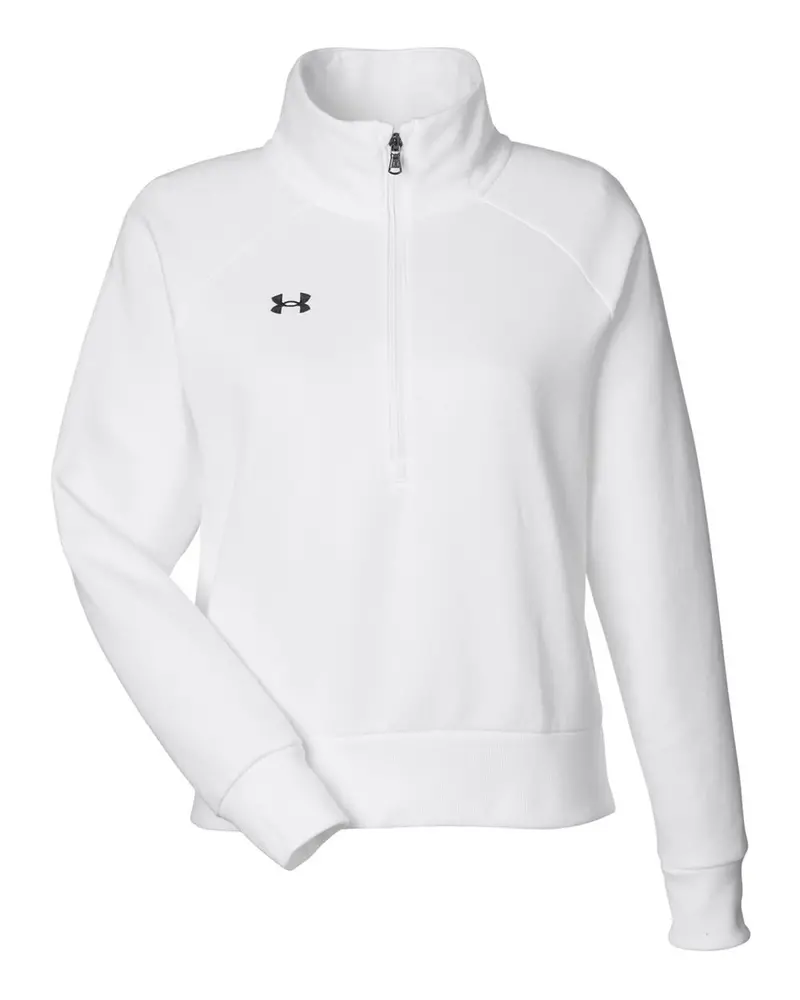 Under Armour Women'S Rival Fleece Quarter-Zip Pullover 1