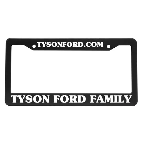 Vehicle License Plate Holder – Retail-Ready Polybag Sleeve 1