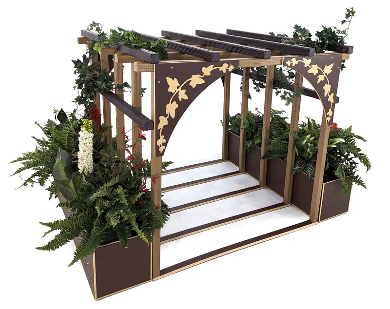 Vine House Play Shelter With Two Integrated Planters 1