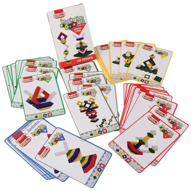 Wedgits Imagination Design Cards – Creative Prompt Deck For Open-Ended Building Play 1
