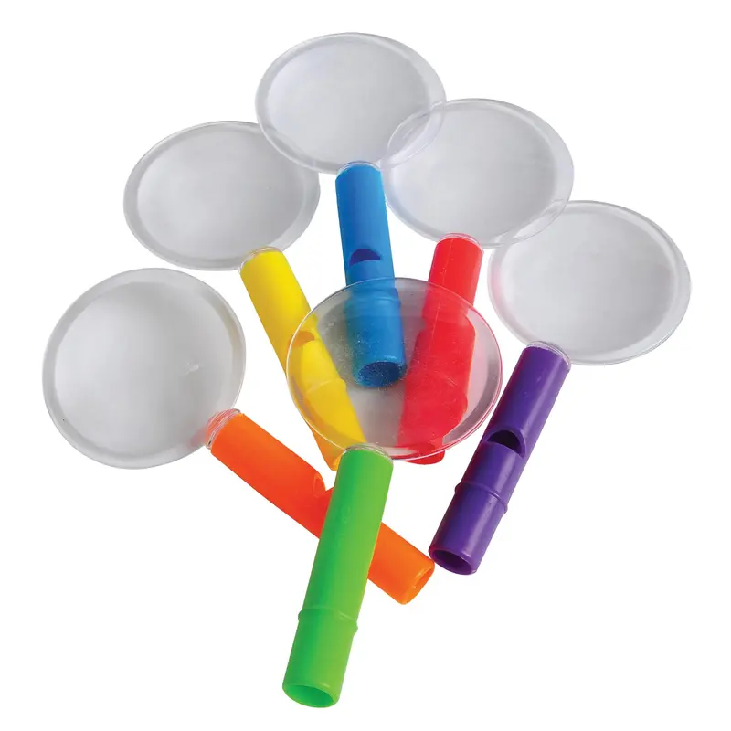 Whistling Magnifying Glasses For Sensory Learning – 12-Piece Set 1