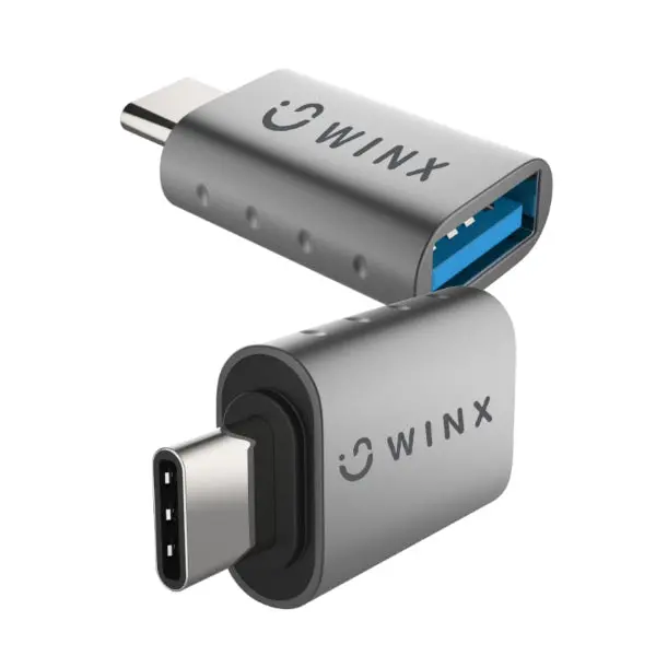 Winx Link Dual-Pack Usb-C To Usb-A Adapter – Slim Type-C Converter 1